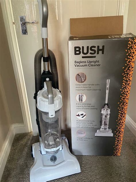 Bush upright bagless vacuum cleaner.xhtml - I believe this is Dyson's original cyclonic vacuum cleaner patent, originally filed on April 15, 1980. US Patent 6,735,817: Upright vacuum cleaner with cyclonic air flow by Kenneth W. Bair et al, Royal Appliance. An improved cyclonic cleaner with extra filtering stages to improve the quality of the air returned to the room.